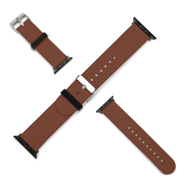 Mocha Silicone Apple Watch Band