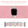 Multi-Colored Checkered Scrunchie Apple Watch Band