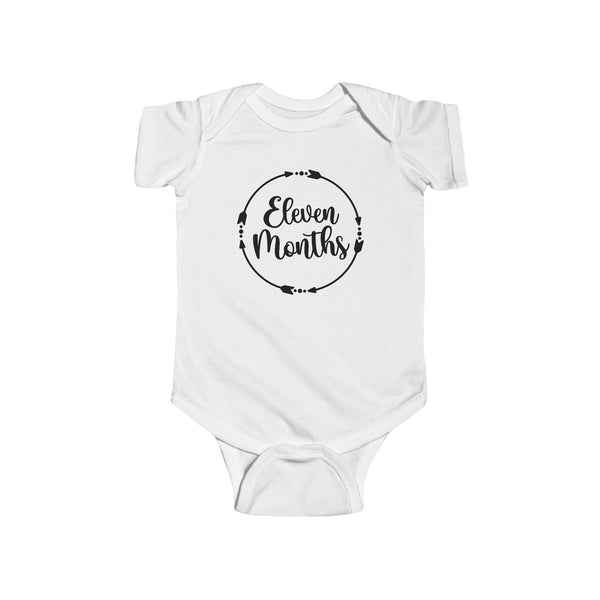 Eleven Months Milestone Infant Fine Jersey Bodysuit, Making Memories, Baby Pictures, 11 Months