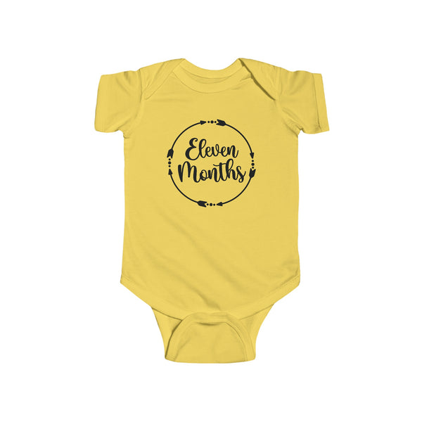 Eleven Months Milestone Infant Fine Jersey Bodysuit, Making Memories, Baby Pictures, 11 Months