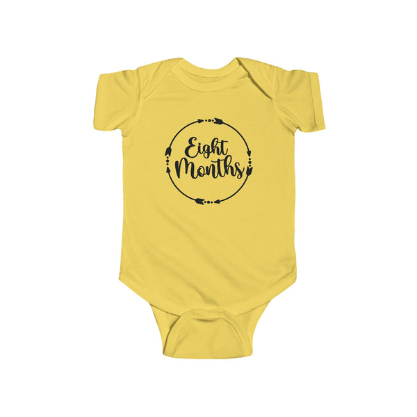 Eight Months Milestone Infant Fine Jersey Bodysuit, Making Memories, Baby Pictures, 8 months
