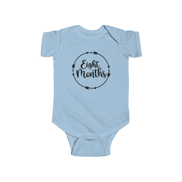 Eight Months Milestone Infant Fine Jersey Bodysuit, Making Memories, Baby Pictures, 8 months