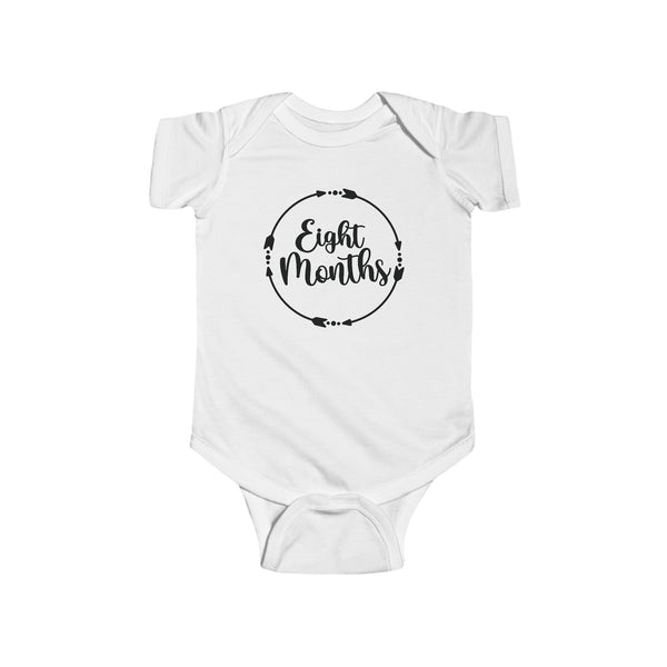 Eight Months Milestone Infant Fine Jersey Bodysuit, Making Memories, Baby Pictures, 8 months