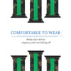 Camo with Green Stripe Silicone Apple Watch Band