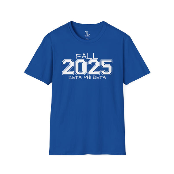 Fall 2025 Zeta Phi Beta Unisex Pledging Crossing Momento Softstyle T-Shirt, Zeta Phi Beta, 1920