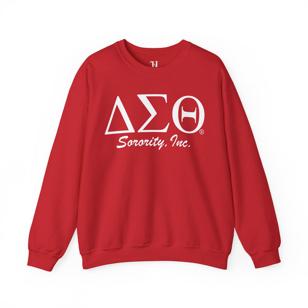 Delta Sigma Theta Sorority Unisex Heavy Blend Crewneck Sweatshirt, Sorority Apparel, College Sweatshirt, Greek Life Gift, Cozy Crewneck