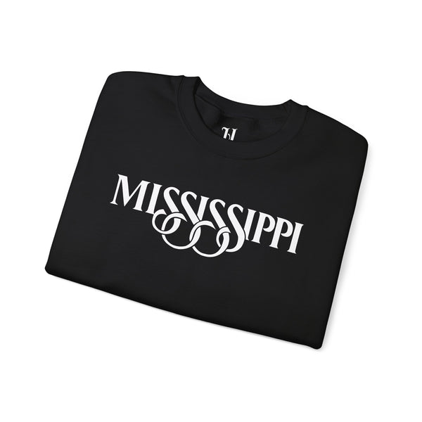 Mississippi Unisex Heavy Blend Sweatshirt, Cozy Crewneck, Gift for Him/Her, Casual Wear, Southern Pride, Fall Fashion