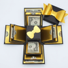 Upscale Money Moments™ – Black/Gold Pre-Filled Explosion Gift Box