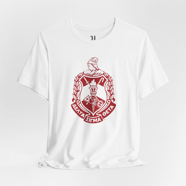 Delta Sigma Theta Shield Unisex Jersey Short Sleeve T-Shirt, Sorority, 1913