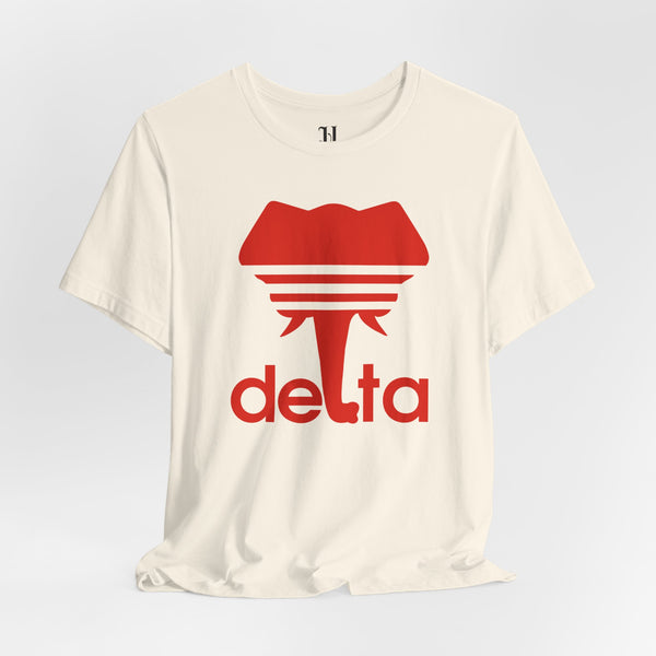 Adidas Delta Elephant DST Unisex Jersey Short Sleeve T-Shirt, Delta Sigma Theta Sorority, 1913