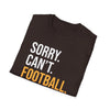 Football-Themed Unisex Softstyle T-Shirt | Perfect Gift for Sports Lovers, Casual Wear, Game Day, Birthday Celebrations