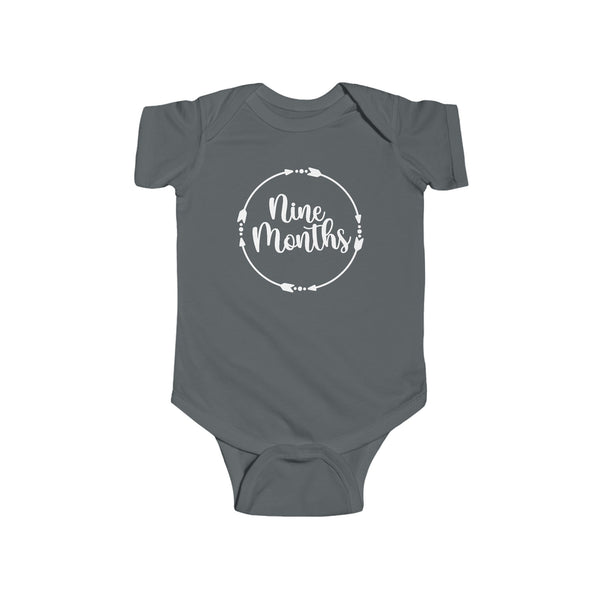 Nine Months Milestone Infant Fine Jersey Bodysuit, Making Memories, Baby Pictures, 9 Months