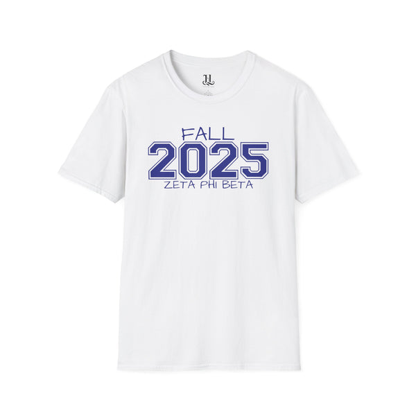 Fall 2025 Zeta Phi Beta Unisex Pledging Crossing Momento Softstyle T-Shirt, Zeta Phi Beta, 1920