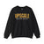 Upscale Never Basic Crewneck Sweatshirt, Casual Wear, Stylish Sweatshirt, Gifts for Trendsetters, Everyday Comfort, Fashion Statement