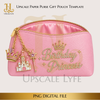 Birthday Princess Paper Purse Template Digital Download PNG Instant Digital Only File