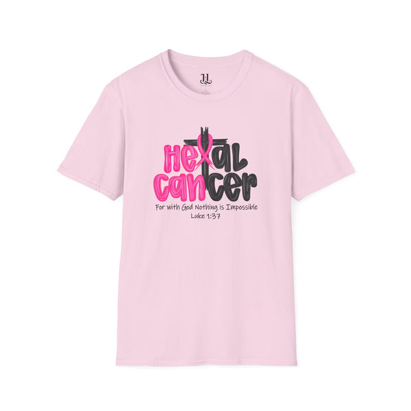 Heal Cancer Inspirational Faith T-Shirt, Cancer Awareness Tee, Scripture Shirt, Unisex T-Shirt, Positive Vibes Clothing, Gift for Supporters