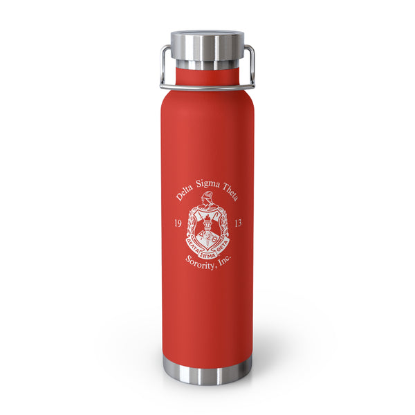 Delta Sigma Theta Sorority, Inc. 1913 Copper Vacuum Insulated Bottle, 22oz