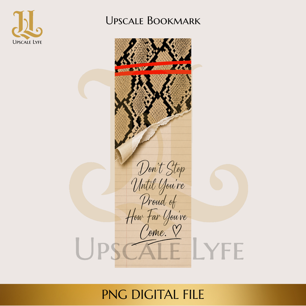 Snake Bookmark Template Digital Download PNG Instant Digital Only File