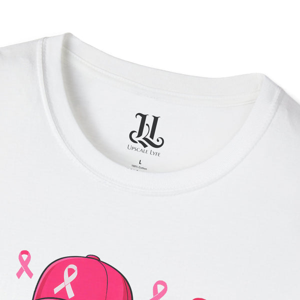 Pink Ribbon Fighter T-Shirt, Breast Cancer Awareness, Unisex Tee, Gym Shirt, Supportive Gift, Fitness Apparel
