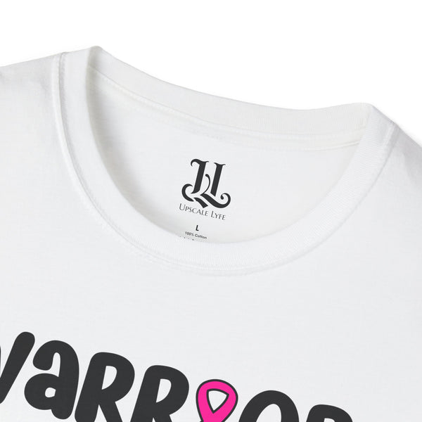 Pink Ribbon Warrior T-Shirt, Cancer Awareness Tee, Fighting Spirit Shirt, Gift for Survivors, Support T-Shirt