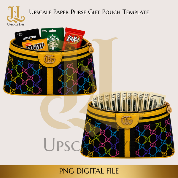 Signature Paper Purse Template Digital Download PNG Instant Digital Only File