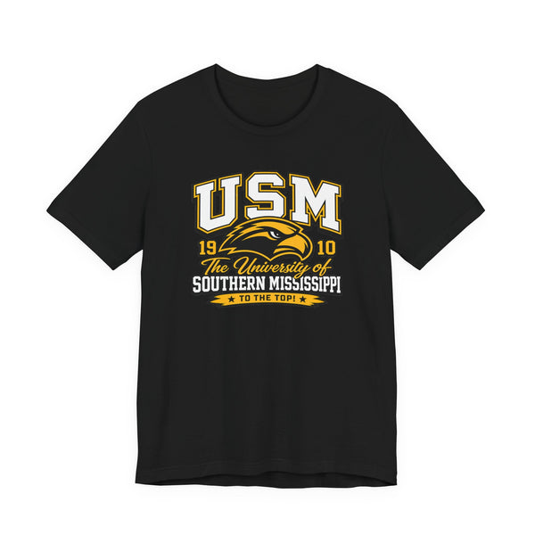 USM Golden Eagles T-Shirt — University of Southern Mississippi Vintage Logo Tee