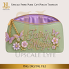 Fairy Magic Paper Purse Template Digital Download PNG Instant Digital Only File