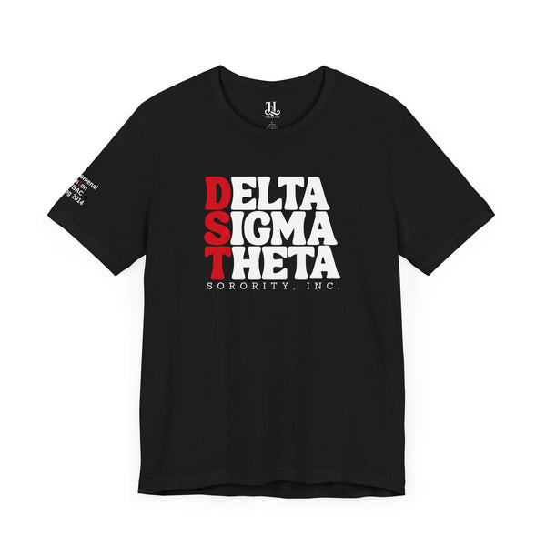 CUSTOM Delta Sigma Theta Sorority Inc. Bella+Canvas Unisex Jersey Short Sleeve T-Shirt, 1913