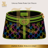 Signature Gucci Green Flat or Standing Paper Purse Gift Greeting™