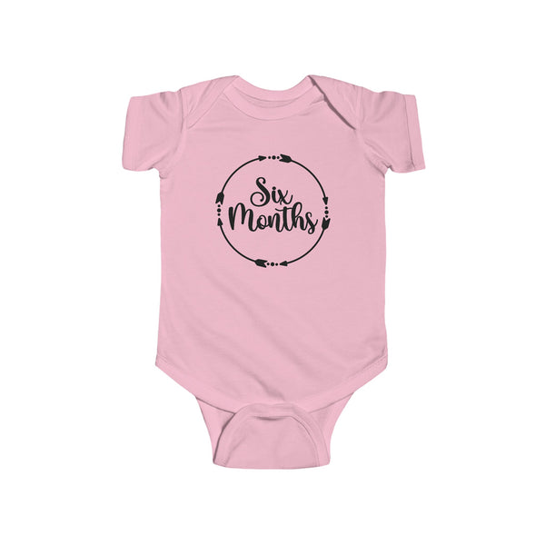 Six Months Milestone Infant Fine Jersey Bodysuit, Making Memories, Baby Pictures, 6 months