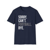Football-Themed Unisex Softstyle T-Shirt | Perfect Gift for Sports Lovers, Casual Wear, Game Day, Birthday Celebrations