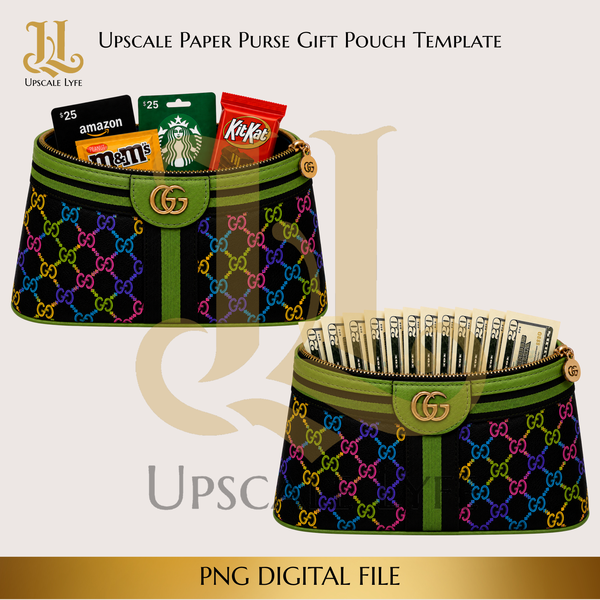 Signature Paper Purse Template Digital Download PNG Instant Digital Only File