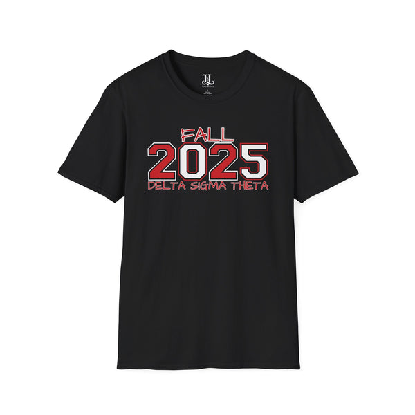 Fall 2025 Delta Sigma Theta Unisex Pledging Crossing Momento Softstyle T-Shirt, Delta Sigma Theta Sorority, 1913