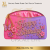 Happy Birthday Paper Purse Template Digital Download PNG Instant Digital Only File