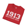 1913 DST Softstyle Jersey Short Sleeve T-Shirt, Delta Sigma Theta Sorority, 1913