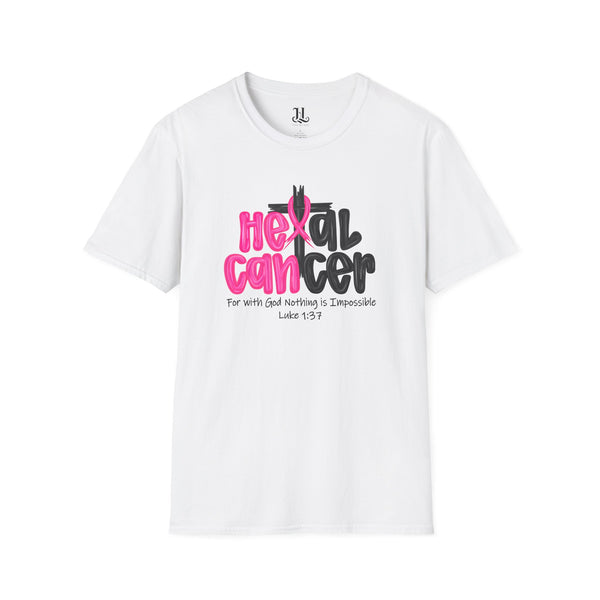 Heal Cancer Inspirational Faith T-Shirt, Cancer Awareness Tee, Scripture Shirt, Unisex T-Shirt, Positive Vibes Clothing, Gift for Supporters