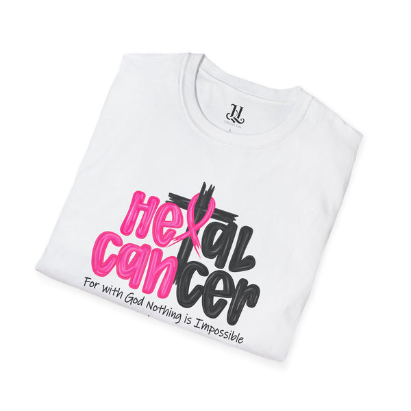 Heal Cancer Inspirational Faith T-Shirt, Cancer Awareness Tee, Scripture Shirt, Unisex T-Shirt, Positive Vibes Clothing, Gift for Supporters