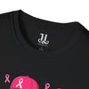 Pink Ribbon Fighter T-Shirt, Breast Cancer Awareness, Unisex Tee, Gym Shirt, Supportive Gift, Fitness Apparel