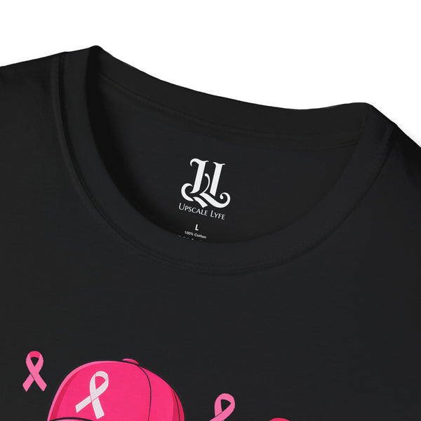 Pink Ribbon Fighter T-Shirt, Breast Cancer Awareness, Unisex Tee, Gym Shirt, Supportive Gift, Fitness Apparel