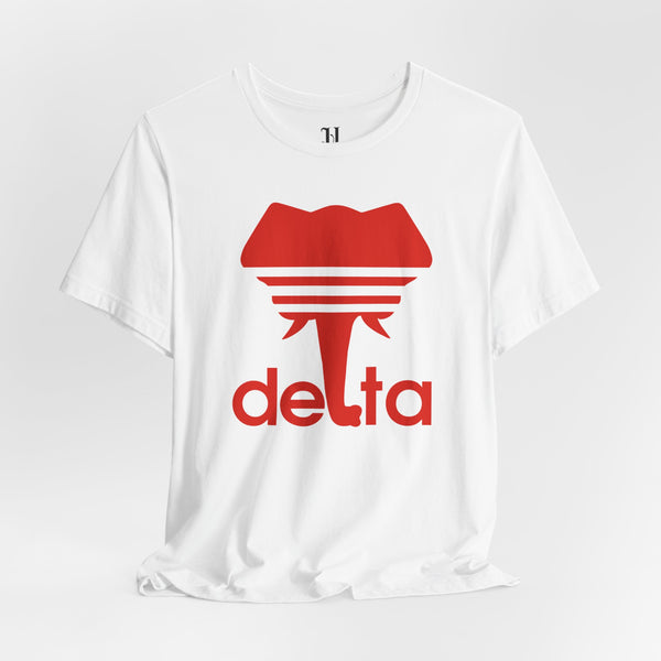 Adidas Delta Elephant DST Unisex Jersey Short Sleeve T-Shirt, Delta Sigma Theta Sorority, 1913
