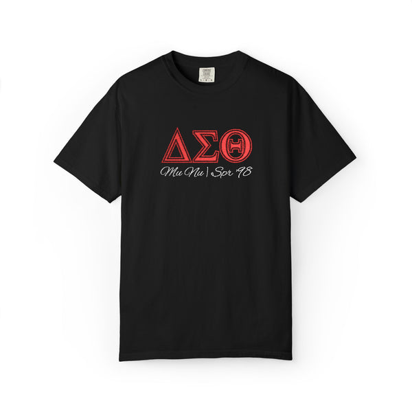 Personalized Embroidered Greek Letters Symbols T-Shirt — Sorority Tee