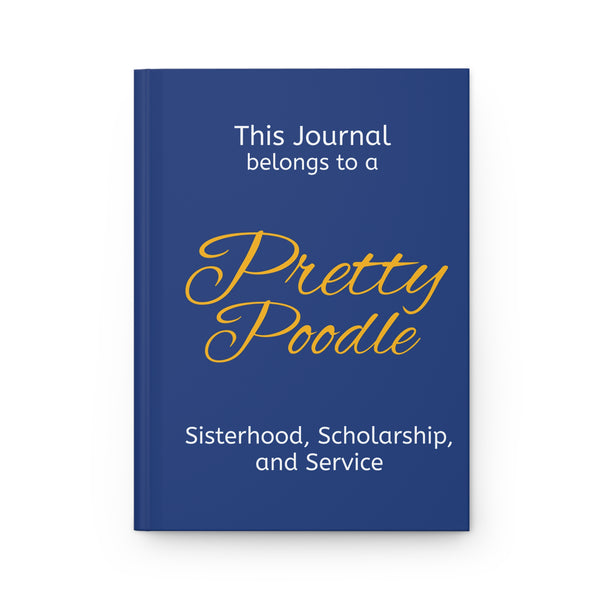Pretty Poodle Hardcover Journal