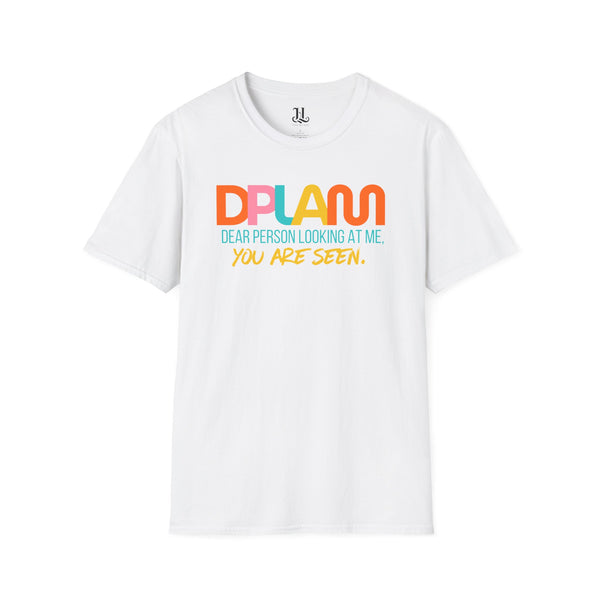 "You Are Seen" Affirmation Inspirational Unisex Softstyle T-Shirt – DPLAM Collection, Motivational Tee, Gift for Friends, Self-Care Wear, Uplifting Apparel