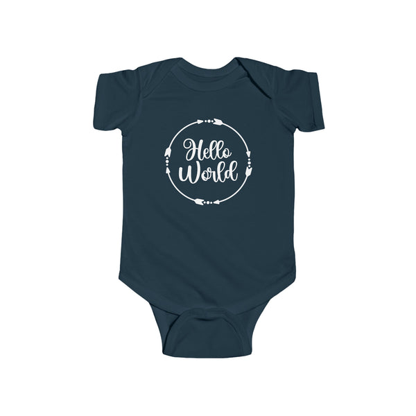 Hello World Infant Fine Jersey Bodysuit