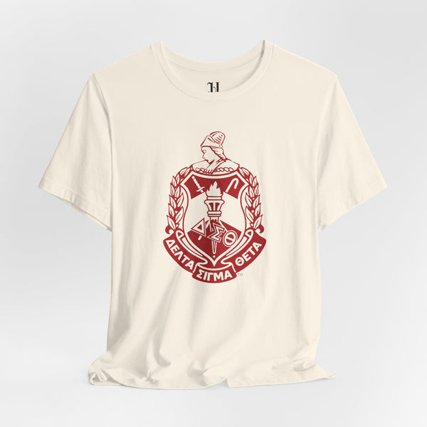 Delta Sigma Theta Shield Unisex Jersey Short Sleeve T-Shirt, Sorority, 1913