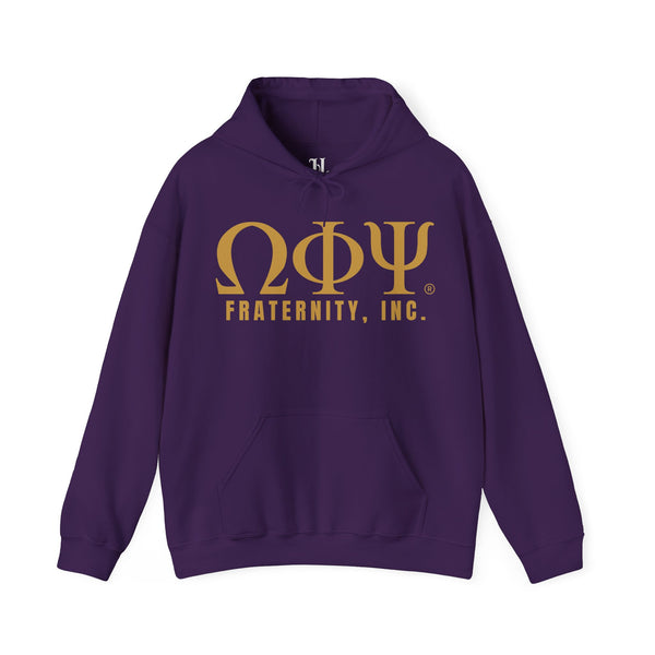 Omega Psi Phi Fraternity Hooded Sweatshirt, Unisex Warm Hoodie, Greek Life Apparel, College Sweatshirt, Brotherhood Gift, Campuswear