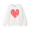 Delta Sigma Theta Crewneck Sweatshirt, Sorority Spirit Wear, College Sweatshirt, Greek Life Apparel, Casual Wear