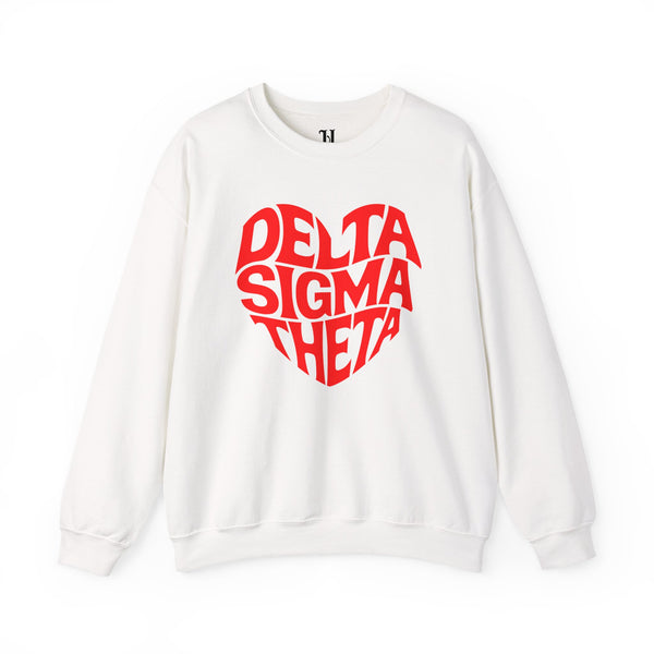 Delta Sigma Theta Crewneck Sweatshirt, Sorority Spirit Wear, College Sweatshirt, Greek Life Apparel, Casual Wear