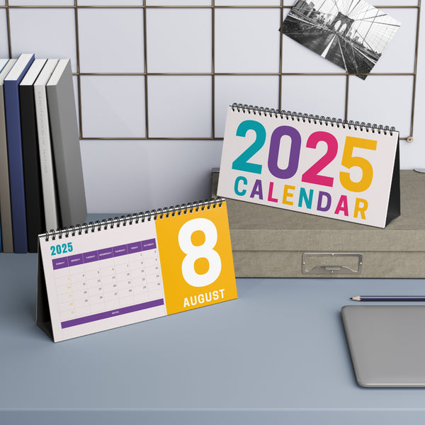 Colorful Desktop Calendar (Year 2025)