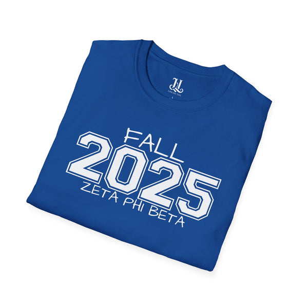 Fall 2025 Zeta Phi Beta Unisex Pledging Crossing Momento Softstyle T-Shirt, Zeta Phi Beta, 1920